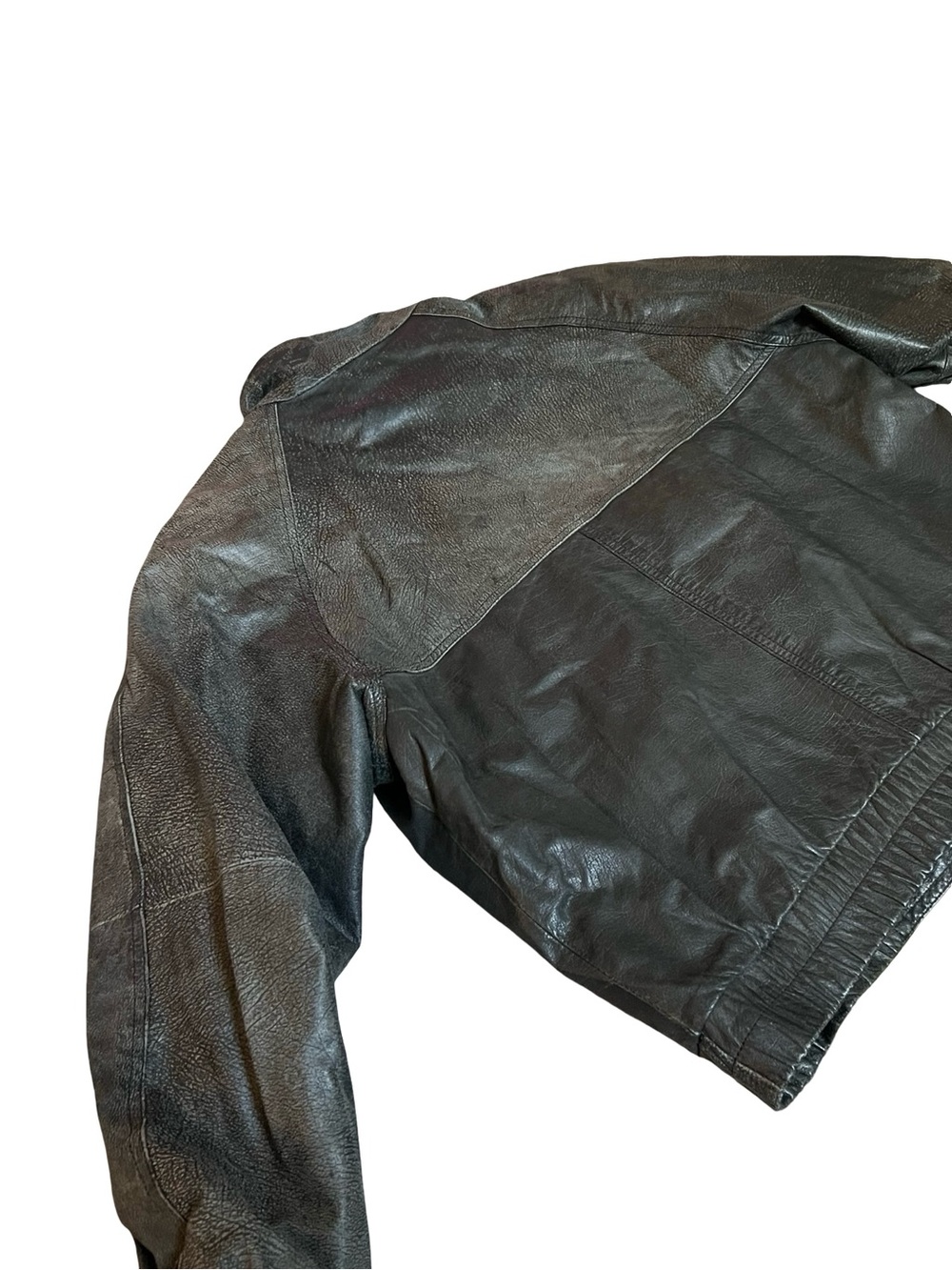 Wilsons Leather Dark Brown Leather Bomber Jacket - Picture 5 of 6